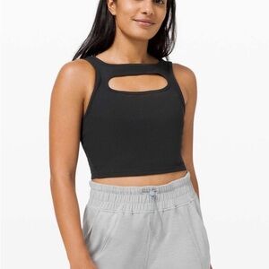 Lululemon LA Front Cut-Out Crop Tank Size 6